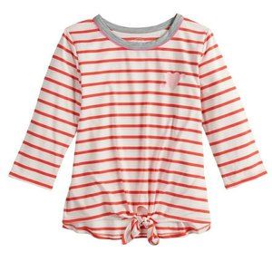 Girls Tee SO Knot Hem 3-4 Sleeves size 16 NEW